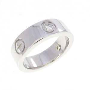 CARTIER Silver Diamond Love Ring